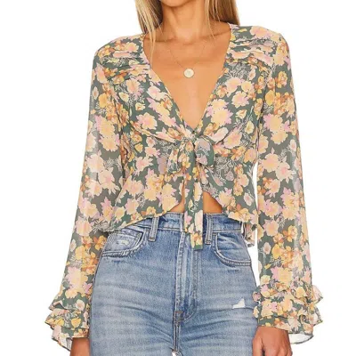 Free People Maybel Blouse In Multi