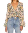 FREE PEOPLE MAYBEL BLOUSE IN HAPPY COMBO