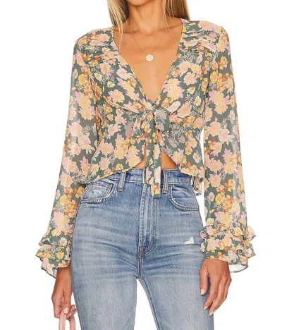 Free People Maybel Blouse In Happy Combo In Multi