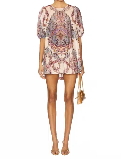 Free People Maye Printed Velvet Tunic Dress In Multi