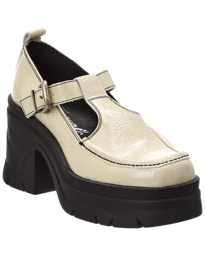 leather platform mary janes