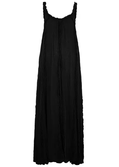Free People Mckinley Cotton-blend Maxi Dress In Black