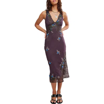Free People Meet Again Midi Dress In Purple