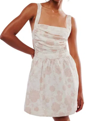 Free People Meet Me In Maui Mini Dress In Ivory Combo In White