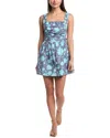 Free People Meet Me In Maui Sleeveless Minidress In Ocean Combo In Blue