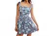 Free People Meet Me In Maui Sleeveless Minidress In Ocean Combo In Multi