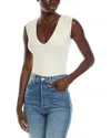Free People Meg Rib Bodysuit In White