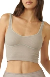 Free People Seamless Scoop Neck Camisole In Etherea