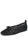 Free People Mesh Mania Ballet Flats Black In Black