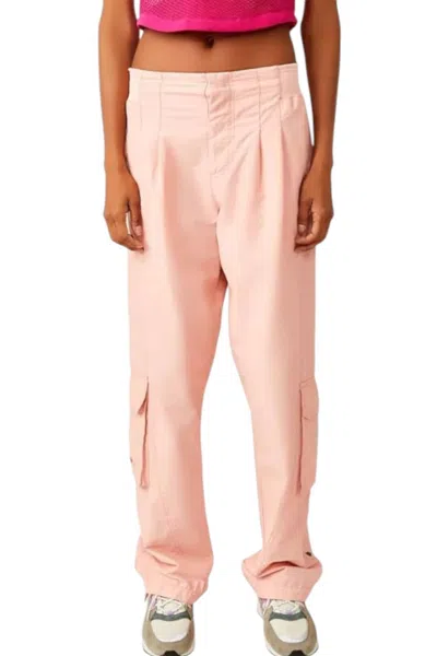 Free People Mesmerize Me Cargo Pants In Sunkissed Pink