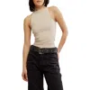 Free People Mia Rib Tank In Neutral