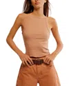 Free People Mia Rib Tank In Macchiato