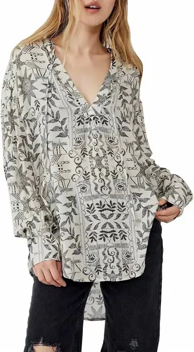Free People Mia Tunic In Tea Combo In Multi