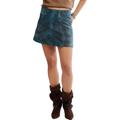 Free People Micah Miniskirt In Blue