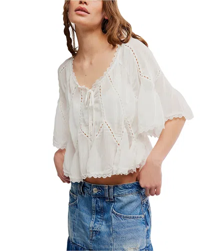 Free People Michelle Blouse In White