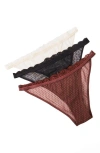 Free People Mid Week Assorted 3-pack Bikini Briefs