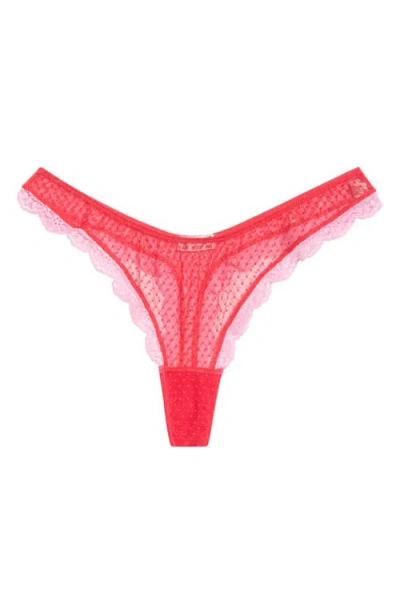 Free People Mid Week Thong In Red