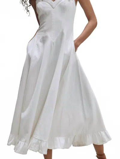 Free People Midi Dress In Coconut Milk In White