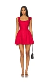 Free People Midnight Magic Mini Dress In Red