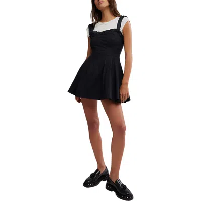 FREE PEOPLE FREE PEOPLE MIDNIGHT MAGIC STRETCH COTTON FIT & FLARE MINIDRESS