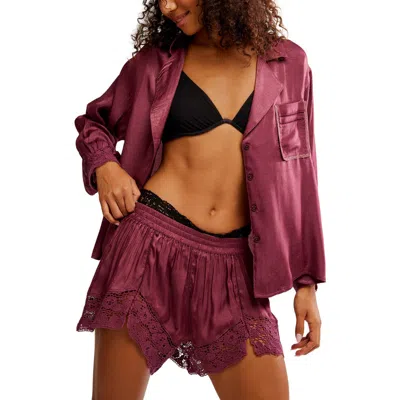 FREE PEOPLE FREE PEOPLE MIDNIGHT MUSE PAJAMA SHORTS