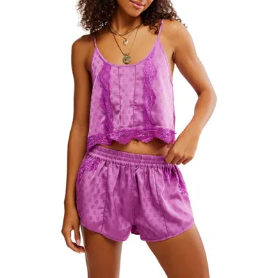 FREE PEOPLE FREE PEOPLE MIDNIGHT MUSE SHORT PAJAMAS