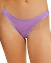 Free People Midweek Dotted Mesh Thong In Violet Panic