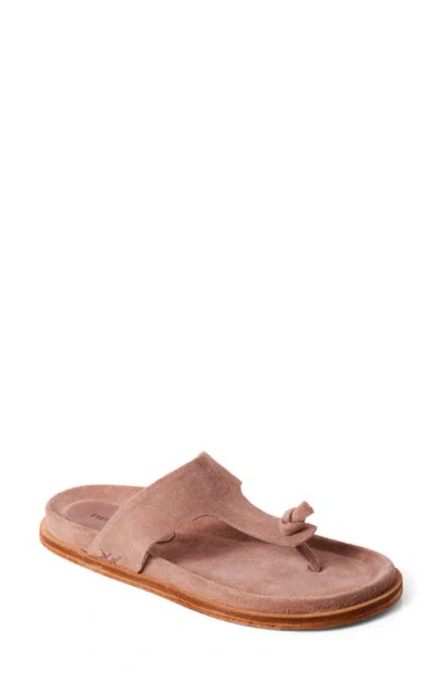 Free People Mika Flip Flop In Orchid Ice Suede