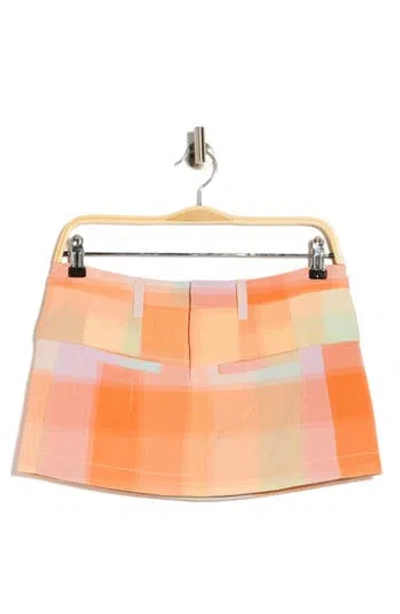 Free People Mille Fleur Madras Miniskirt In Multi