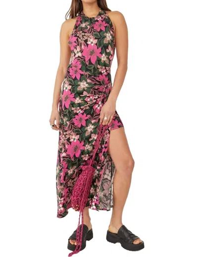 Free People Mimi Printed Dress In Black Combo In Multi