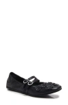 Free People Mimosa Mary Jane Flats In Black In Black