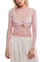 Free People Minding My Business Mesh Top