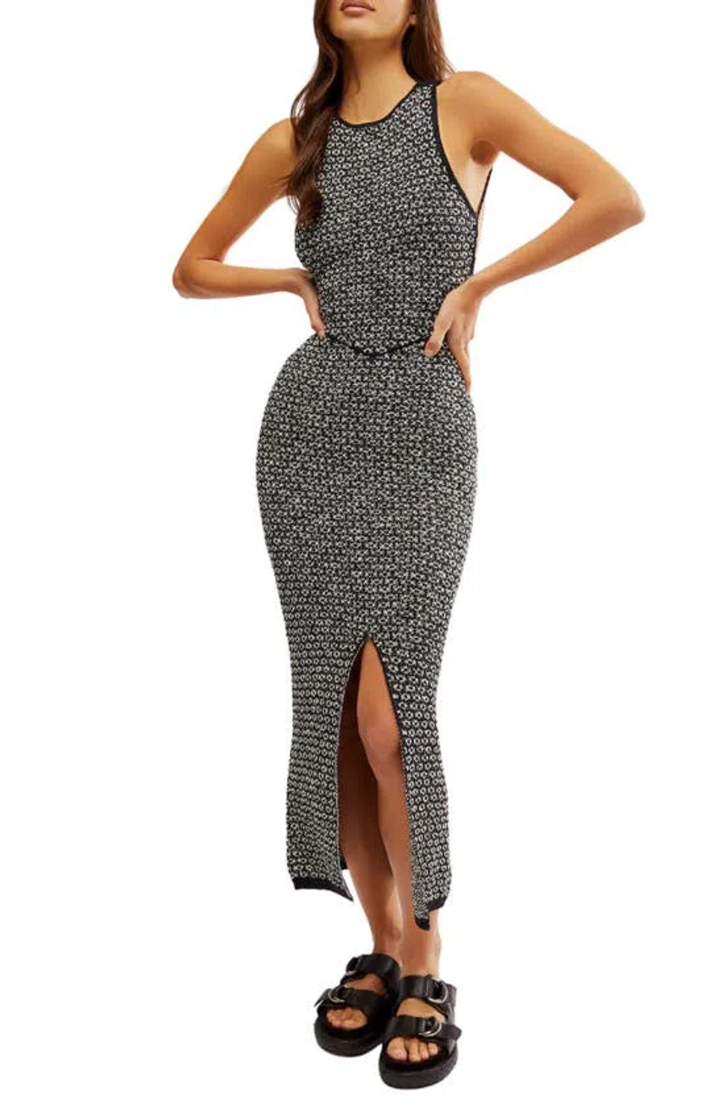 strapless open back dress Toad & Co Women's Whidbey Hooded Sweater Dress True Navy S main image 1