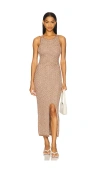Free People Mindy Sweater Midi Dress In 草莓色
