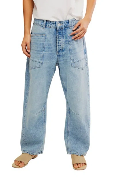 Free People Minimalist Moxie Boyfriend Jeans In High Hopes In Multi