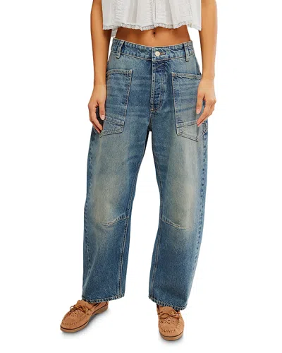 Free People Minimalist Moxie Boyfriend Jeans In County Fair In Multi