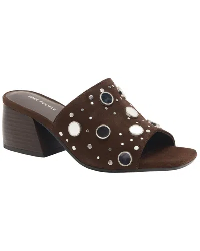 Free People Mirage Leather Mule In Brown