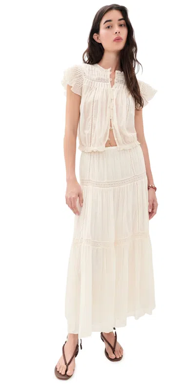 Free People Mirella Set Ivory In White