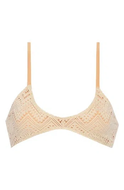 Free People X Revolve X Free-est Crochet Misty Crop Top In Sand