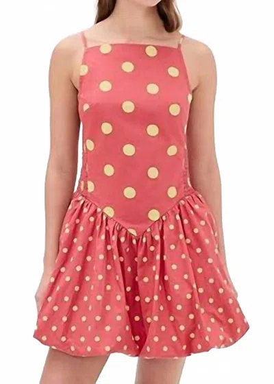 Free People Misty Mini Dress In Red Combo In Multi