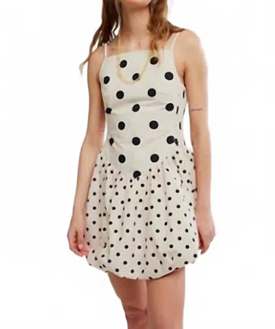 Free People Misty Mini Dress In Tea Combo In Beige