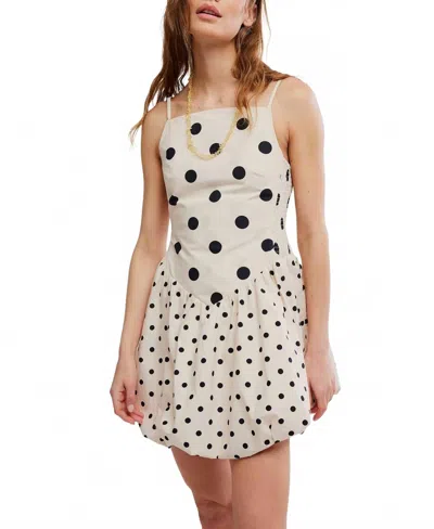 Free People Misty Mini Dress In Tea Combo In White