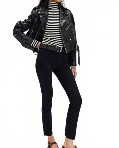 Free People Molly Slim Pant In Black