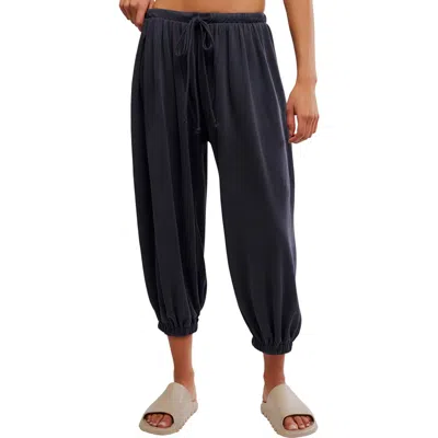 Free People Momentum Drawstring Balloon Pants In Black