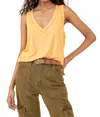 Free People Moon Dance Tank In Carrot Ginger In Multi