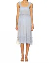 Free People Moon Phase Midi Dress In Morning Haze In Multi
