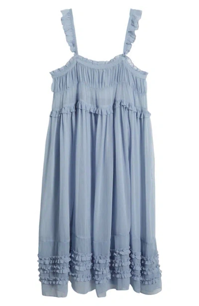 Free People Moon Phase Midi Nightgown In Morning Haze