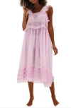 Free People Moon Phase Midi Nightgown In Pink