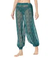 Free People More Chill Sleep Pants Women's Deep Sea Sheer Sleepwear Jdm1730 In Green