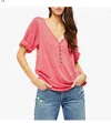 Free People Morgan Henley In Rose In Multi